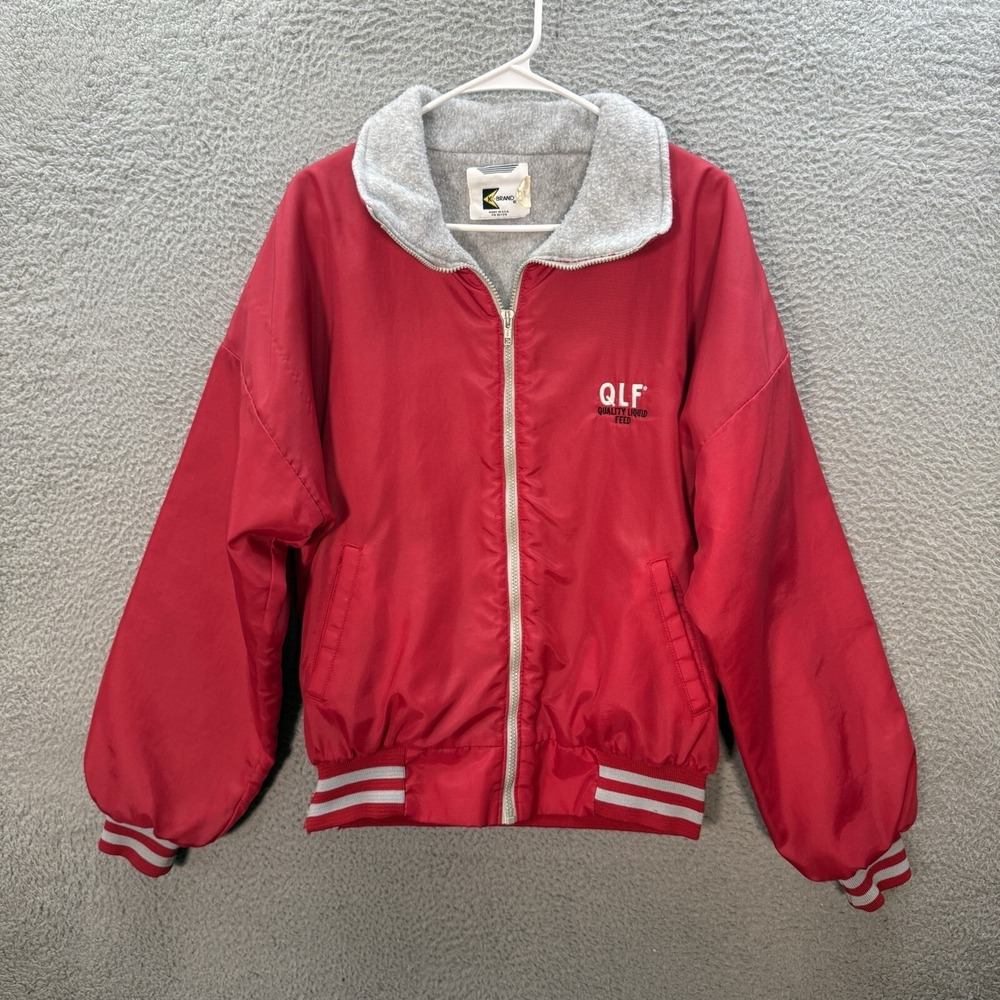 Vintage K Brand Jacket Adult Medium‎ Red Workwear Barn Chore Grunge 80s 1990s *